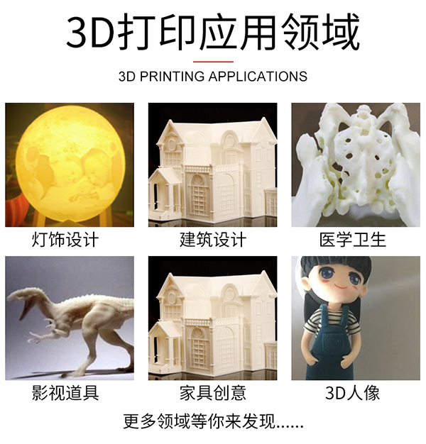 光固化3D打印机应用领域